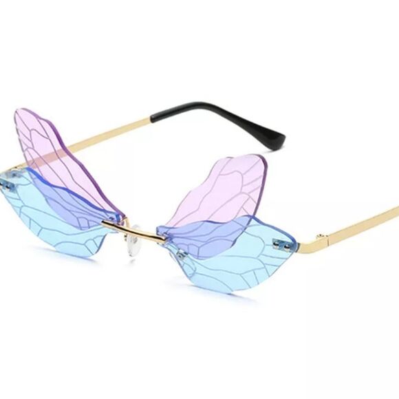 NWOT Purple & Blue Fairy Wing 🧚‍♀️ Glasses - Picture 2 of 2